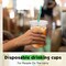 25 Set Plastic Cups with Lids and Straws, Disposable Plastic Iced Coffee Cup for Cold Beverage Juice Smoothie Crystal for Coffee Shops Party Catering(Clear,16 oz)